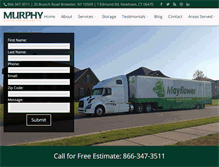 Tablet Screenshot of murphymovers.com